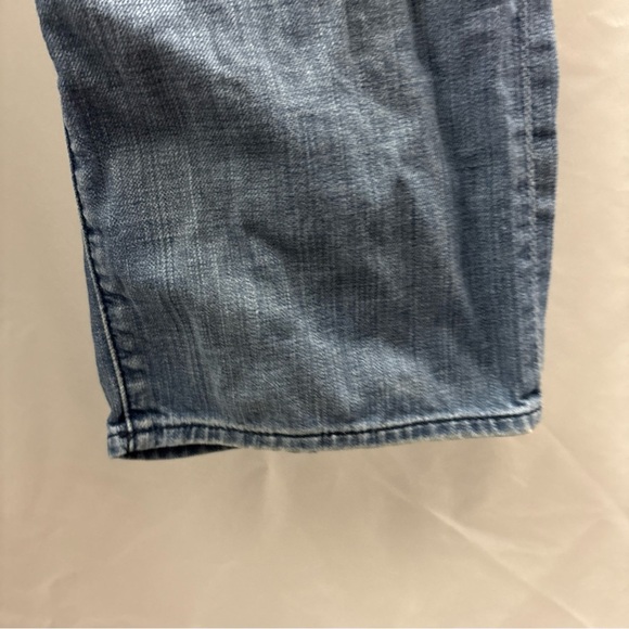 7 For All Mankind Mens Relaxed Straight Blue Jeans 32x35 Rare Light Wash Denim - Picture 4 of 12